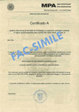 Certificato di idoneitą all'incollaggio secondo DIN 1052